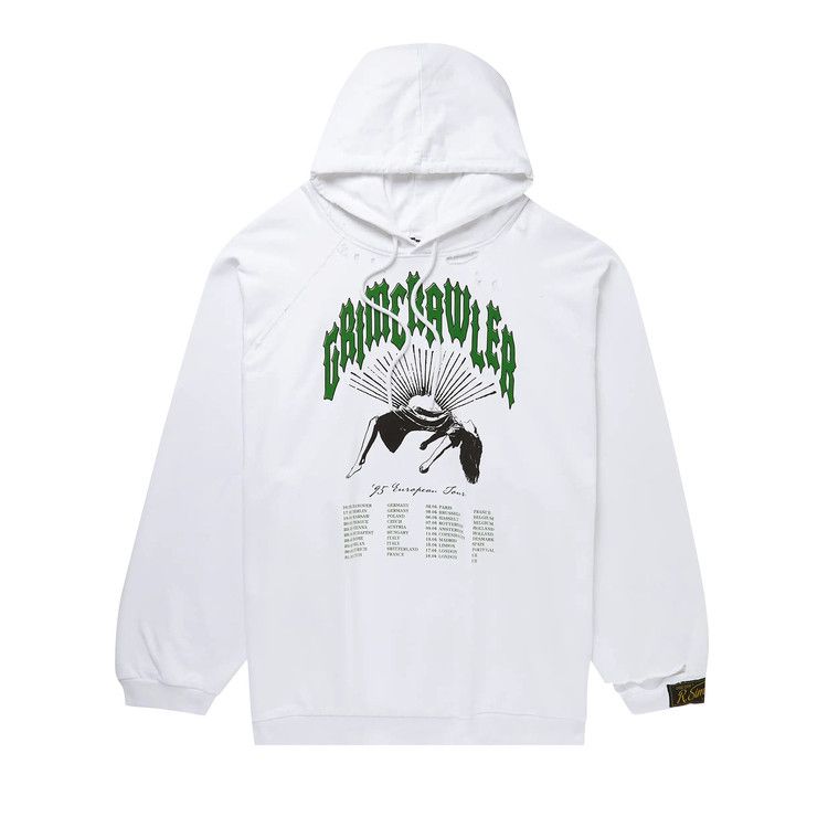 Buy Raf Simons Destroyed Oversized Hoodie 'White' - 221 M176