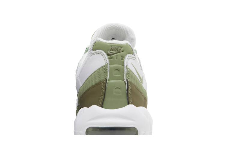 Nike Air Max 95 - White / Oil Green / Medium Olive 8.5
