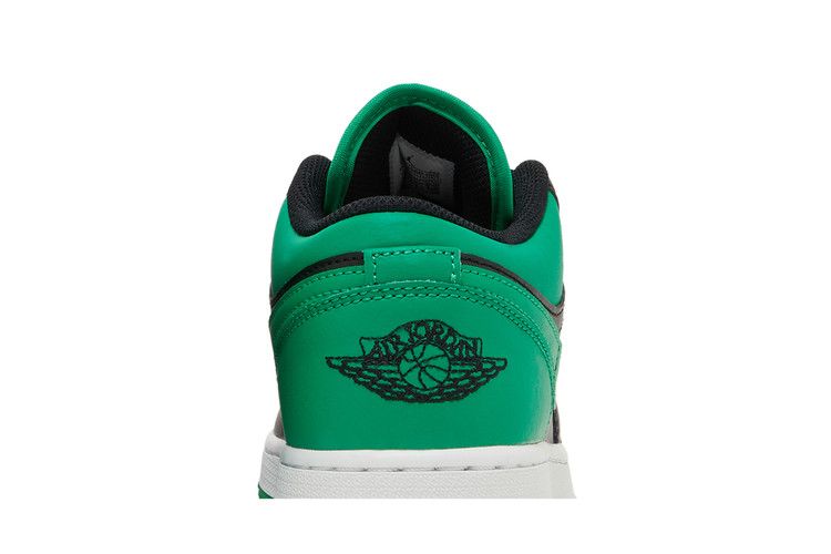 Air Jordan 1 Low Gs Black Lucky Green