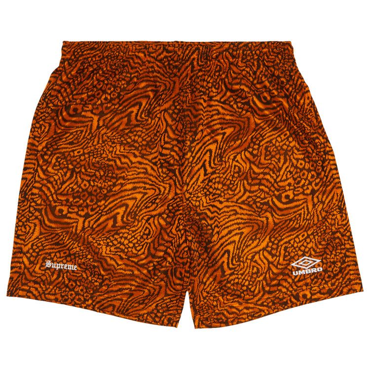 Buy Supreme x Umbro Jacquard Animal Print Soccer Short 'Orange