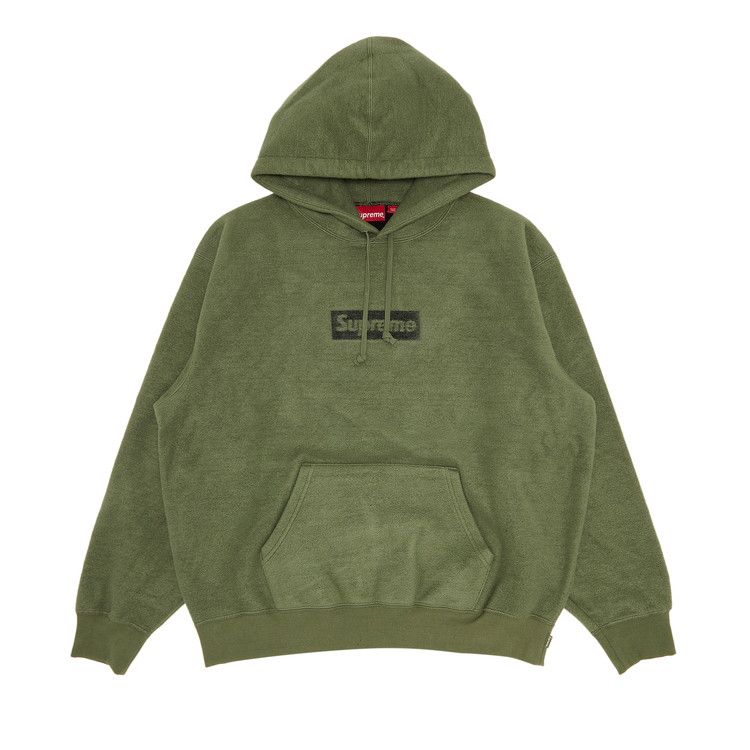 Buy Supreme Inside Out Box Logo Hooded Sweatshirt 'Light Olive