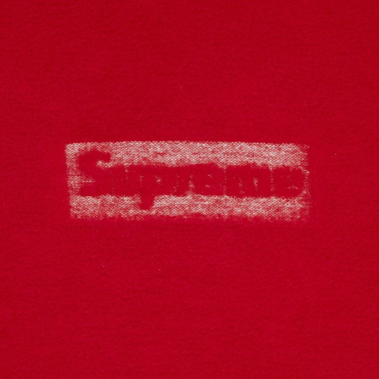 Inside Out Box Logo Hooded Sweatshirt Red