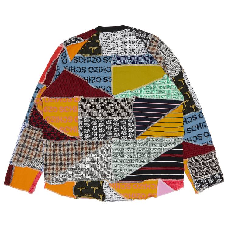 Buy Supreme Patchwork Jacquard Long-Sleeve Top 'Multicolor