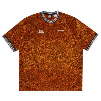 Buy Supreme x Umbro Jacquard Animal Print Soccer Jersey 'Orange'