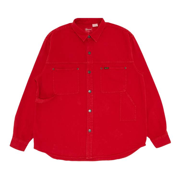 Buy Supreme Denim Painter Shirt 'Red' - SS23S19 RED | GOAT