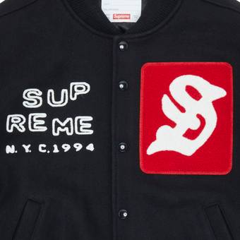 Buy Supreme Tourist Varsity Jacket 'Black' - SS23J75 BLACK | GOAT