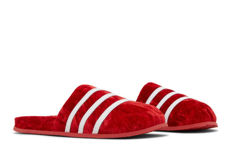 Adidas hot sale red sliders