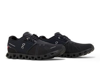 美品　オン　ON CLOUD5 27.0 ALL BLACK 59.98986 ON-RUNNING Lightweight Sports Exercise Sneakers, Cloud 5