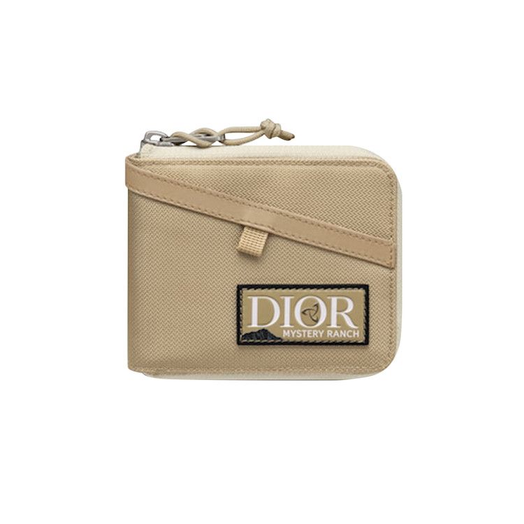 【無料郵送/関税込/正規品】 Dior Compact Coin Wallet Beige & Christian Dior Coin Case Wallet Purse Compact Logo Leather