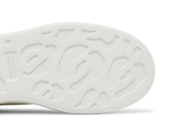 Alexander Mcqueen Oversized Sneaker White Navy Patent