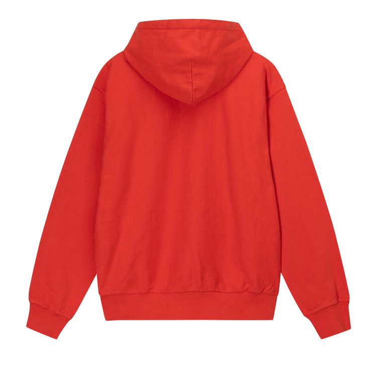 Stussy Champion Pigment Dyed Hoodie Tomato