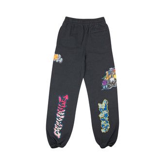 パンツ OFF-WHITE GRAFF PUPP SLIM SWEATPANTS Off-White - Graff Pupp Embroidered Printed Cotton-Jersey