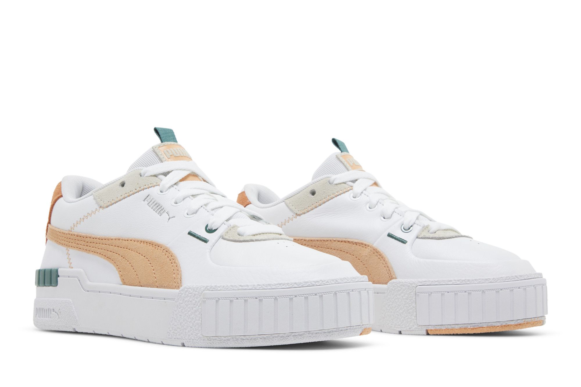 Pre-owned Puma Wmns Cali Sport Mix 'white Peach Cobbler'