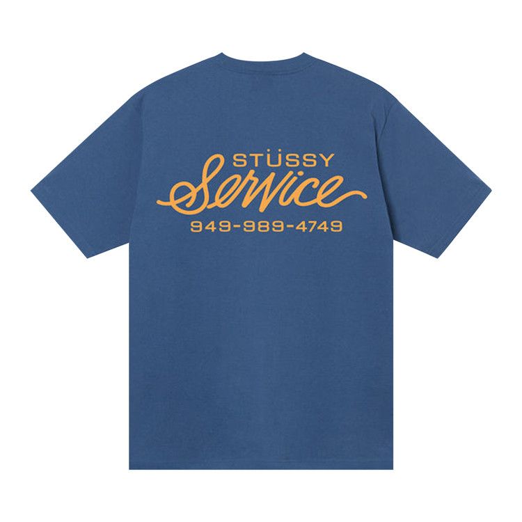 Buy Stussy Service Tee 'Midnight' - 1904969 MIDN | GOAT