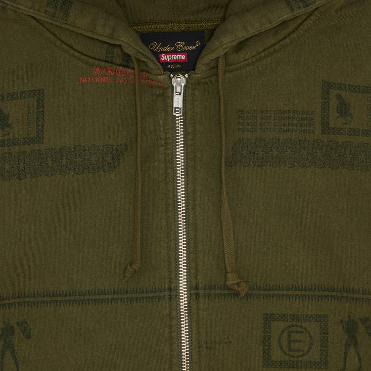 Buy Supreme x UNDERCOVER Zip Up Hooded Sweatshirt 'Dark Olive