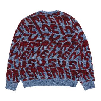 Buy Supreme Stacked Sweater 'Blue' - SS23SK23 BLUE | GOAT