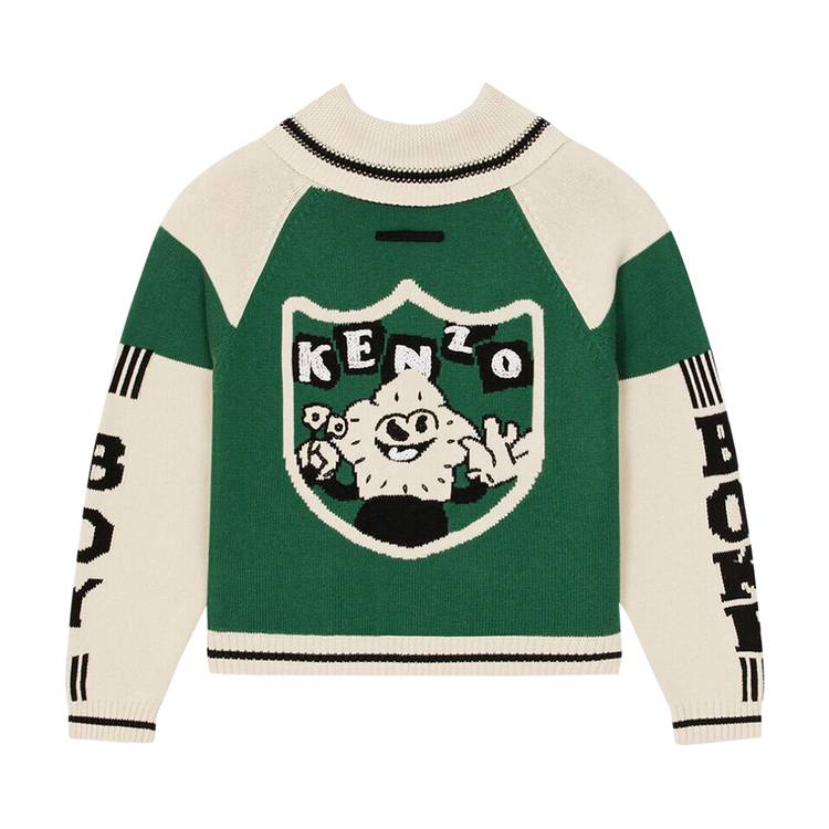 Buy Kenzo Boke Boy Cardigan 'Green' - FD55CA3683BB 57 | GOAT