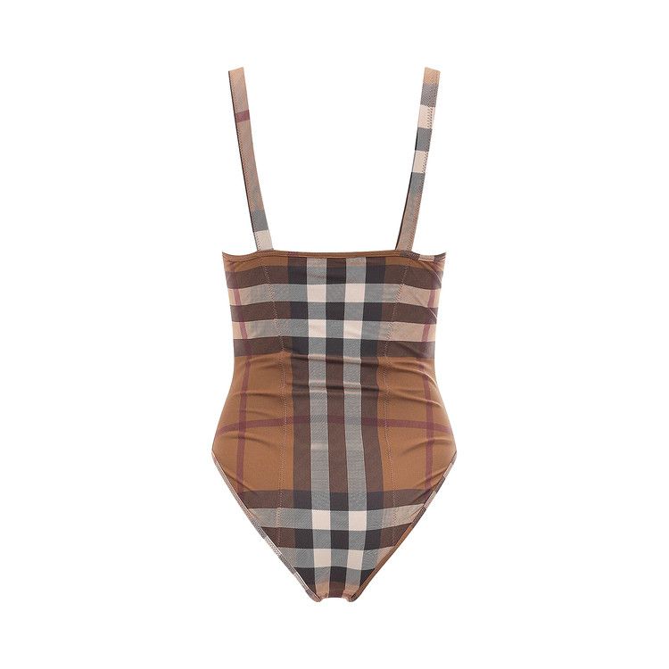 Buy Burberry Vintage Check One Piece Swimsuit 'Birch Brown 