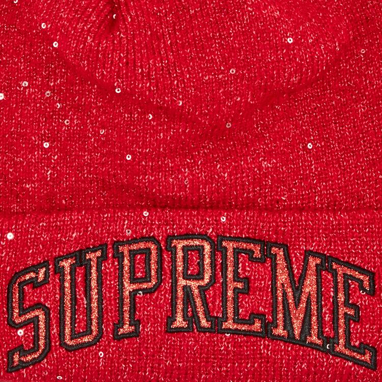 Buy Supreme x New Era Metallic Arc Beanie 'Red' - SS23BN9 RED