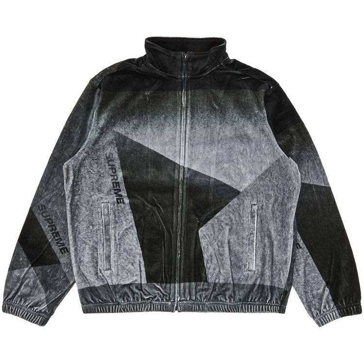 Buy Supreme Geo Velour Track Jacket 'Black' - SS23J55 BLACK