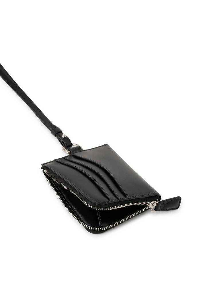 Buy Lemaire Ransel Zip Card Holder 'Black' - AC1024 LL0016 999