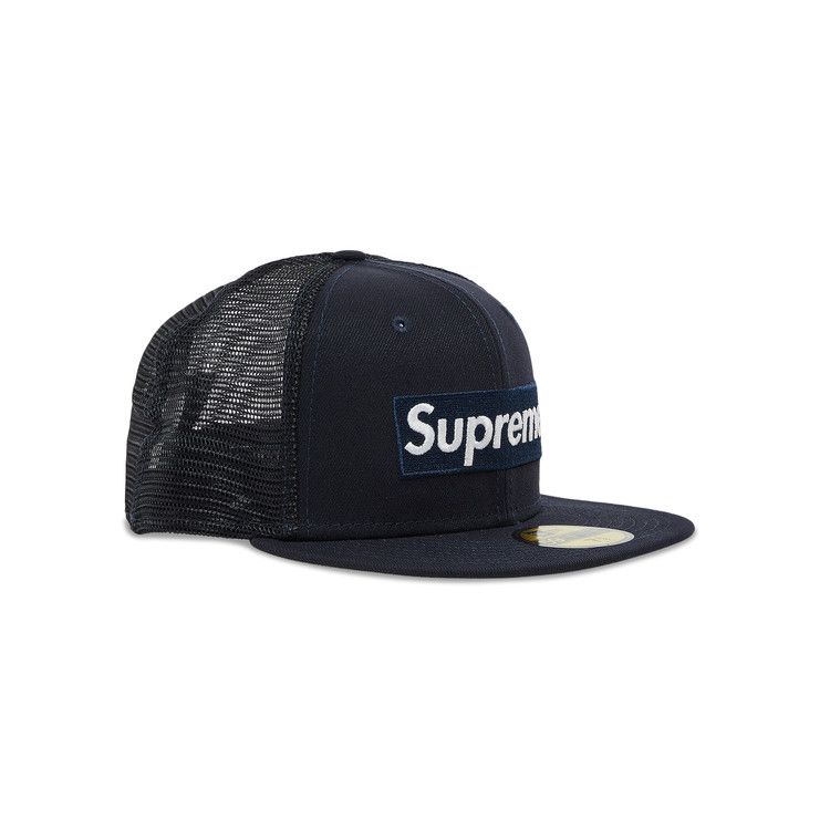 Buy Supreme x New Era Box Logo Mesh Back 'Navy' - SS23H115 NAVY | GOAT