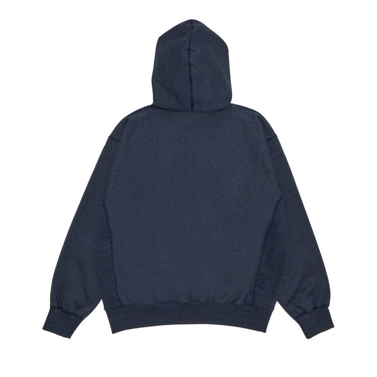 Supreme Glitter Arc Hooded Sweatshirt XL Cotton Navy Print