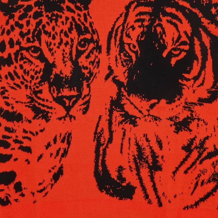 Buy Supreme Big Cats Jacquard Long-Sleeve Top 'Orange