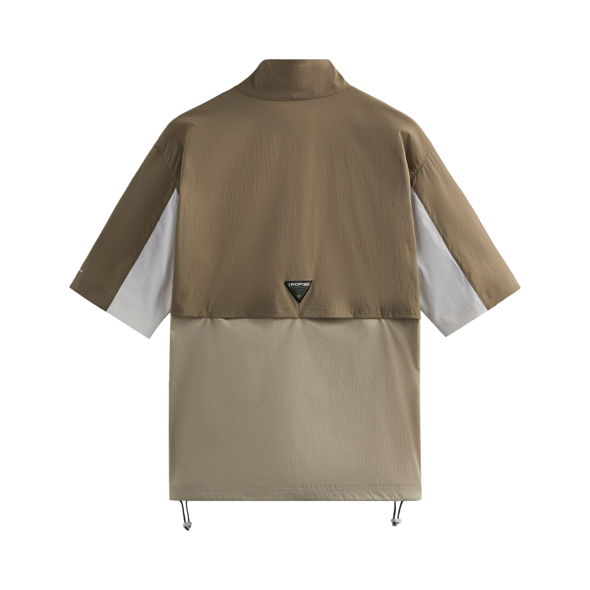 Pre-owned Kith For Columbia Pfg Links Windshirt 'fossil' In Brown