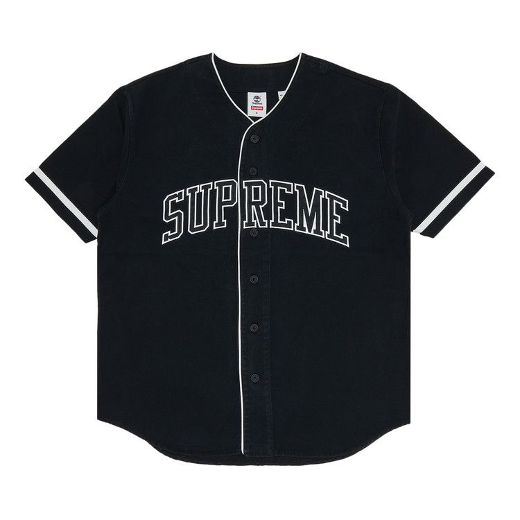 Buy Supreme x Timberland Baseball Jersey 'Black' - SS23KN83 BLACK