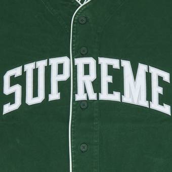 Supreme®/ Timberland® Baseball Jersey All cotton twill with button