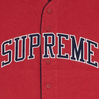 Buy Supreme x Timberland Baseball Jersey 'Red' - SS23KN83 RED | GOAT