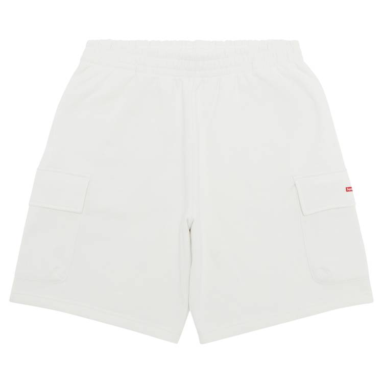 Buy Supreme Small Box Baggy Cargo Sweatshort 'White' - SS23SH7