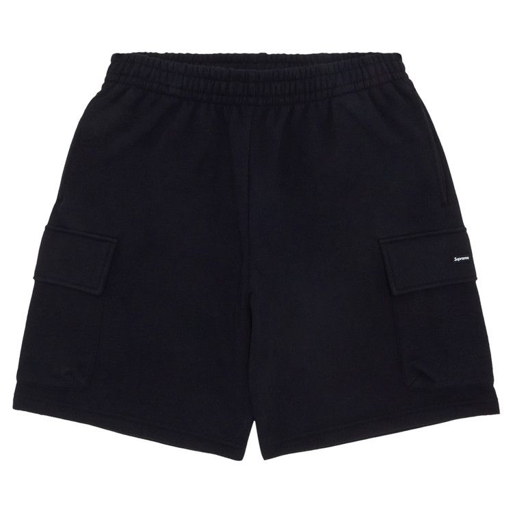 Buy Supreme Small Box Baggy Cargo Sweatshort 'Black' - SS23SH7