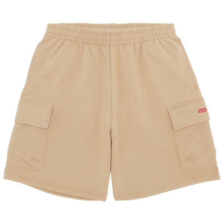 Buy Supreme Small Box Baggy Cargo Sweatshort 'Tan' - SS23SH7