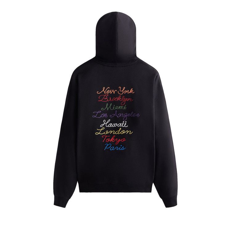 Buy Kith New York To The World Hoodie 'Black' - KHM031272 001