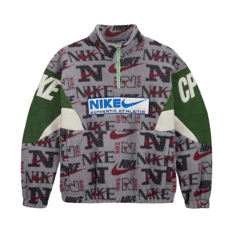 Nike X Cpfm 1/4 Zip Top Jacket Grey/Purple/Green