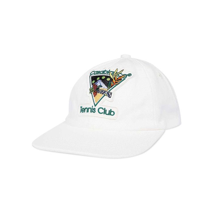 Buy Casablanca Tennis Club Icon Embroidered Cap 'White