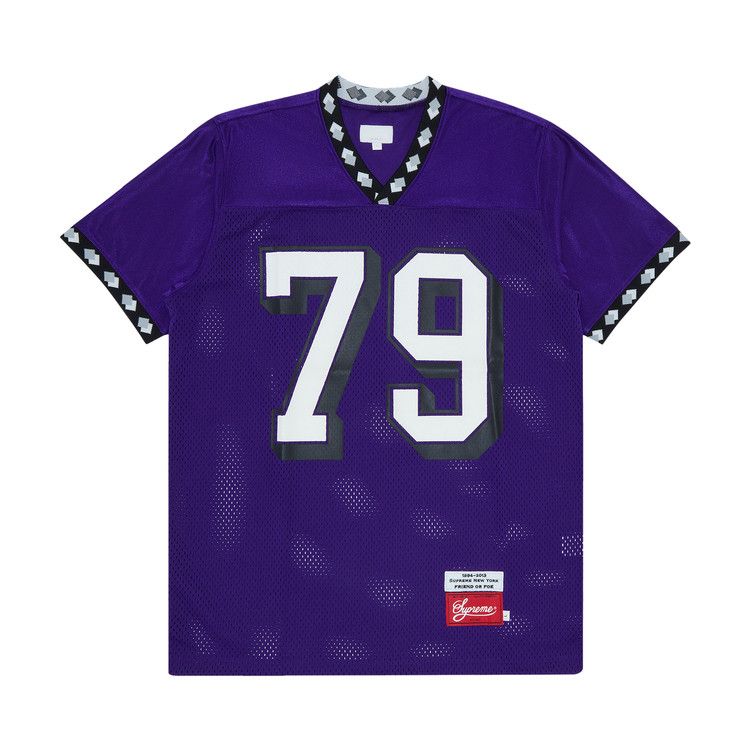 Buy Vintage Supreme Diamond Rib Football Top 'Purple' - FW13KN16