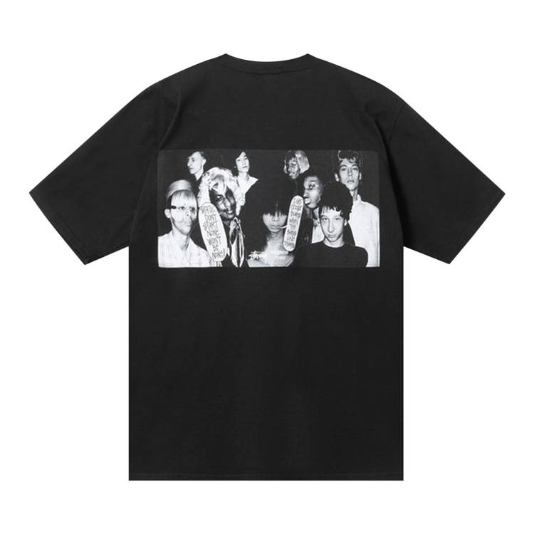 Buy Stussy x Martine Rose Collage Pigment Dyed Tee 'Black 