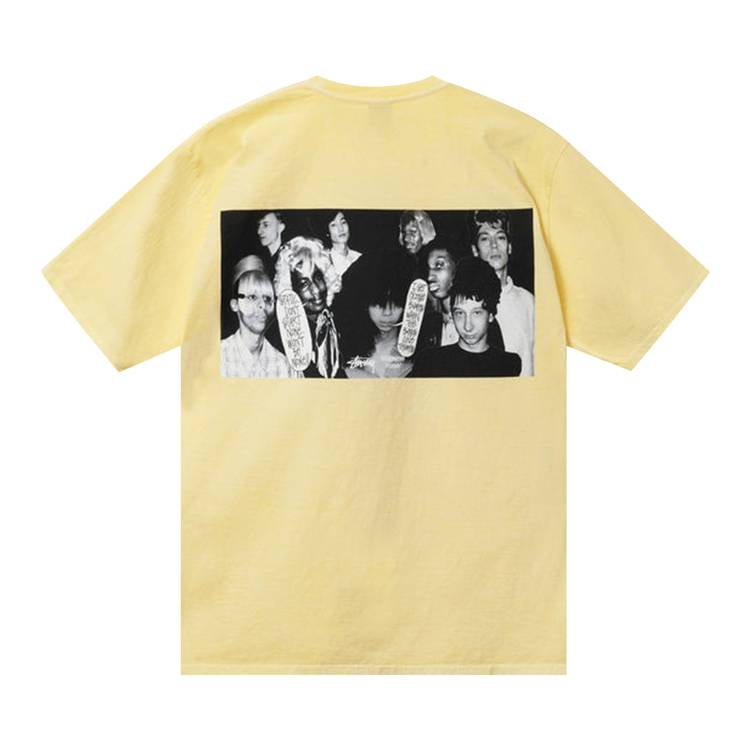 Buy Stussy x Martine Rose Collage Pigment Dyed Tee 'Lemon