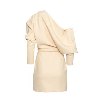 khaite juniper mini dress Khaite - Black Juniper Batwing Mini Dress