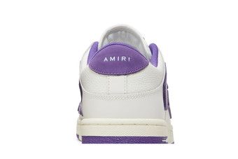 Buy Amiri Skel Top Low 'White Purple' - PS22MFS003 196 | GOAT