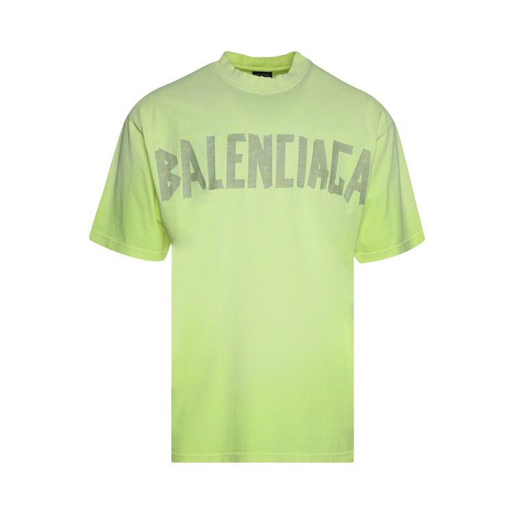 Balenciaga Medium Fit T-Shirt Fluo Yellow