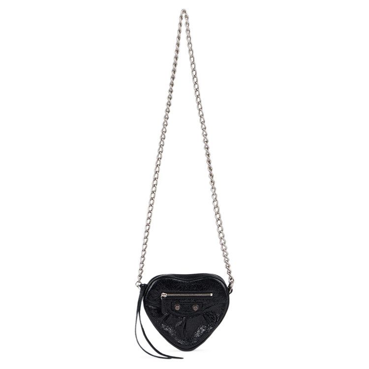 Balenciaga Cagole Heart Mini Bag Black