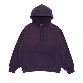 Supreme Overdyed S Logo Hooded Sweatshirt 'Purple' | GOAT