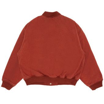 Buy Supreme Washed Knockout Denim Varsity Jacket 'Rust