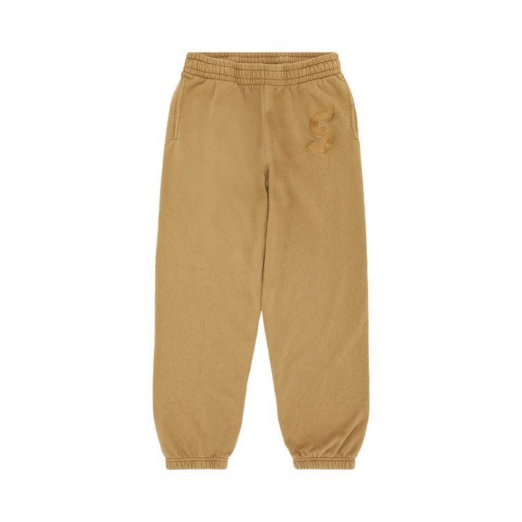 Supreme Overdyed S Logo Sweatpant 'tan'