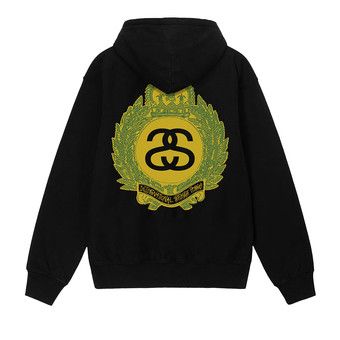 Stussy Crown Wreath Pigment Dyed Hoodie Black Price in India
