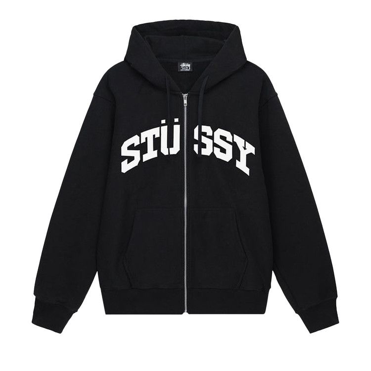Stussy Block Sport Zip Hoodie Black